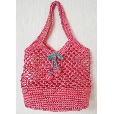 イチゴのついたネット編みのバッグ 子供用 投稿ギャラリー 手編みと手芸の情報サイト あむゆーず
