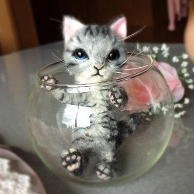 羊毛フェルト猫☆ベンガル