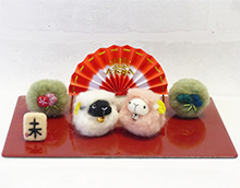 ふわもこひつじのお正月飾り