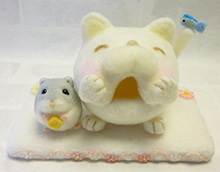 ハムスター用　にゃんこハウス
