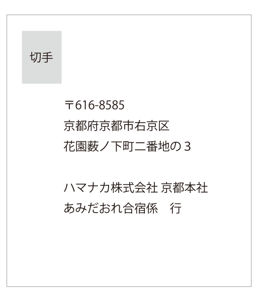 応募はがき表