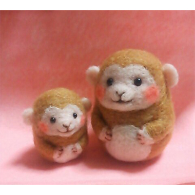 おサルの親子☆｜手編みと手芸の情報サイト あむゆーず