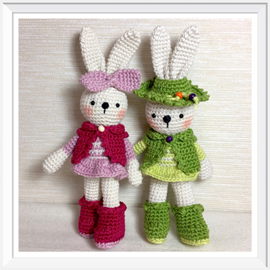 あみぐるみ～着せ替えウサちゃん～｜手編みと手芸の情報サイト あむゆーず